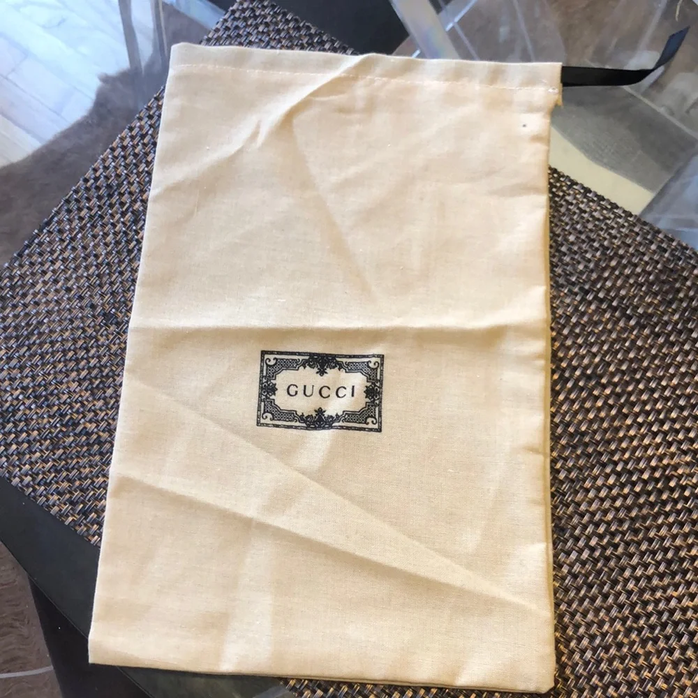 Gucci Beige Dust Bag 9x14.5 inches